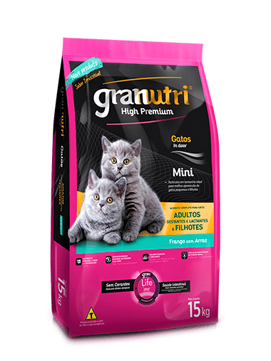 GRANNUTRI HIGH PREMIUM GATOS MINI – ADULTOS GESTANTES E LACTANTES & FILHOTES